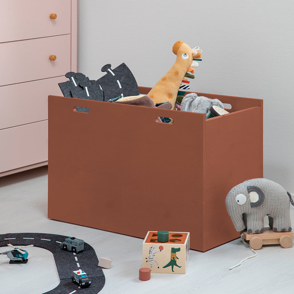 By Aulum Dana förvaringslåda med hjul, finns i 30 eller 40 cm djup - Rusty