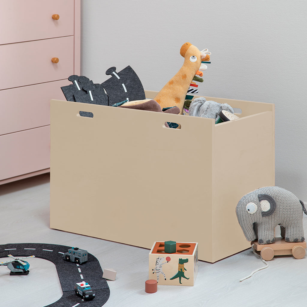 By Aulum Dana opbevaringskasse m hjul, med dybde på 30 eller 40 cm - Sand