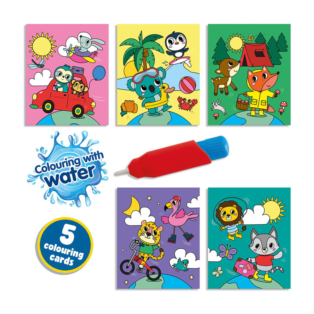 SES Creative, Måla med vatten - Resemålarbok