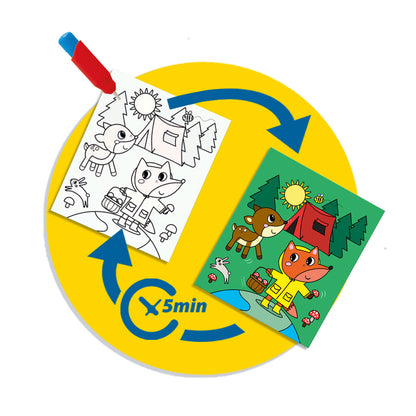 SES Creative, Måla med vatten - Resemålarbok