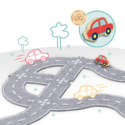 SES Creative, Filt vägbanor med bil - 40 delar
