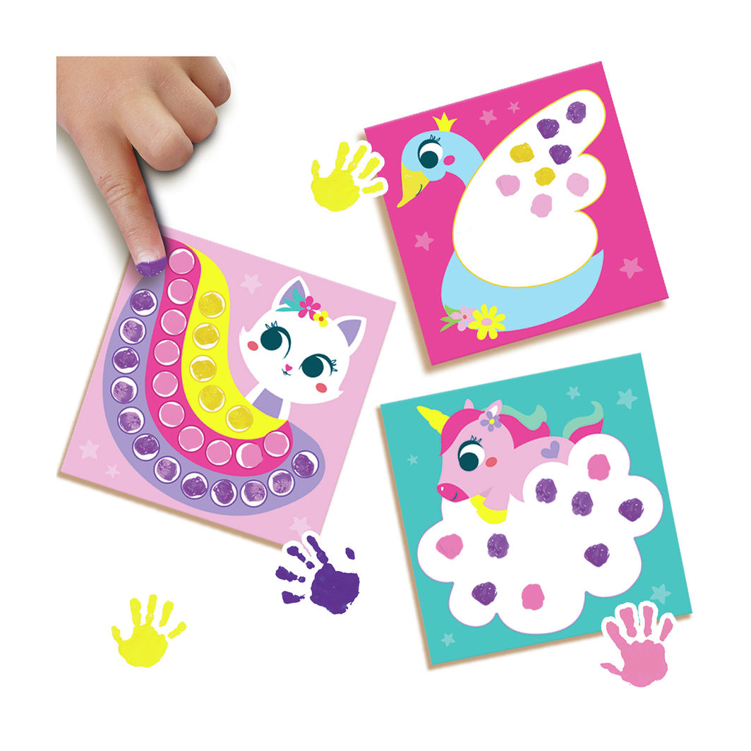 SES Creative Min första fingermålning, Fantasi figurer