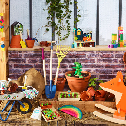 Vilac Trädgårdsredskap för barn, 3 delar - Stora verktyg