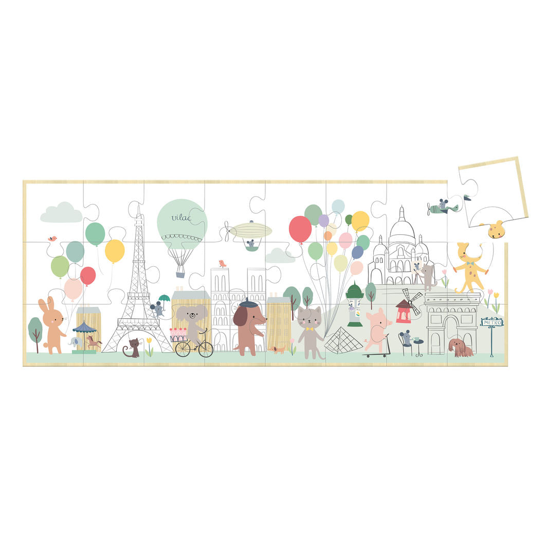 Vilac Träpussel 24 Bitar, Paris