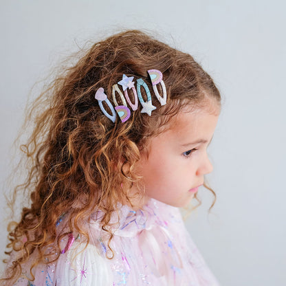 Mimi &amp; Lula 5 hårspännen – Mini Rainbow