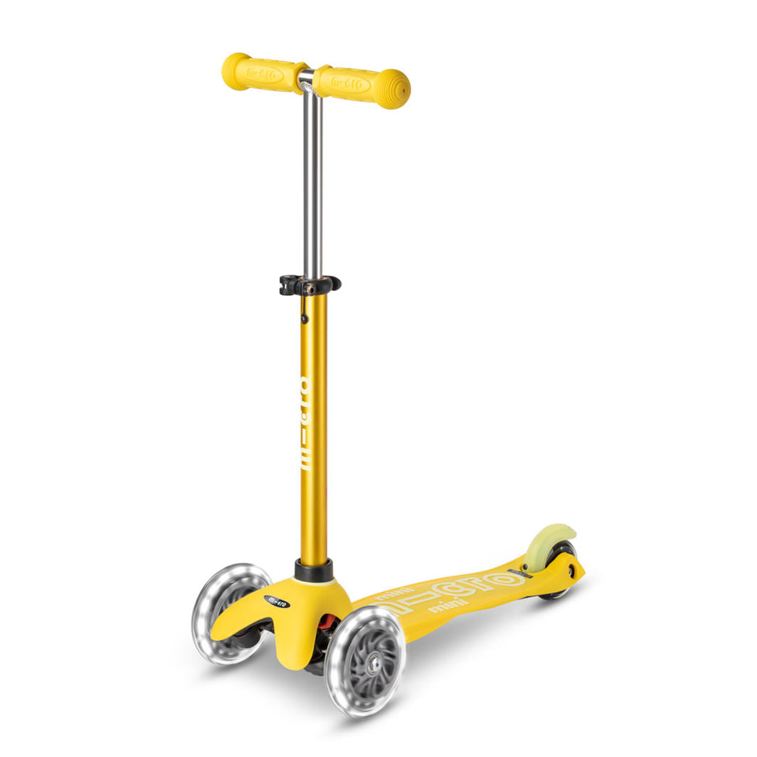 Micro Sparkcykel, Mini Deluxe LED - Gul