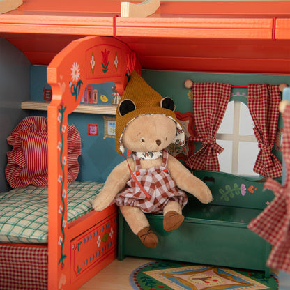 Moulin Roty Husvagn med möbler, Les Minouchkas
