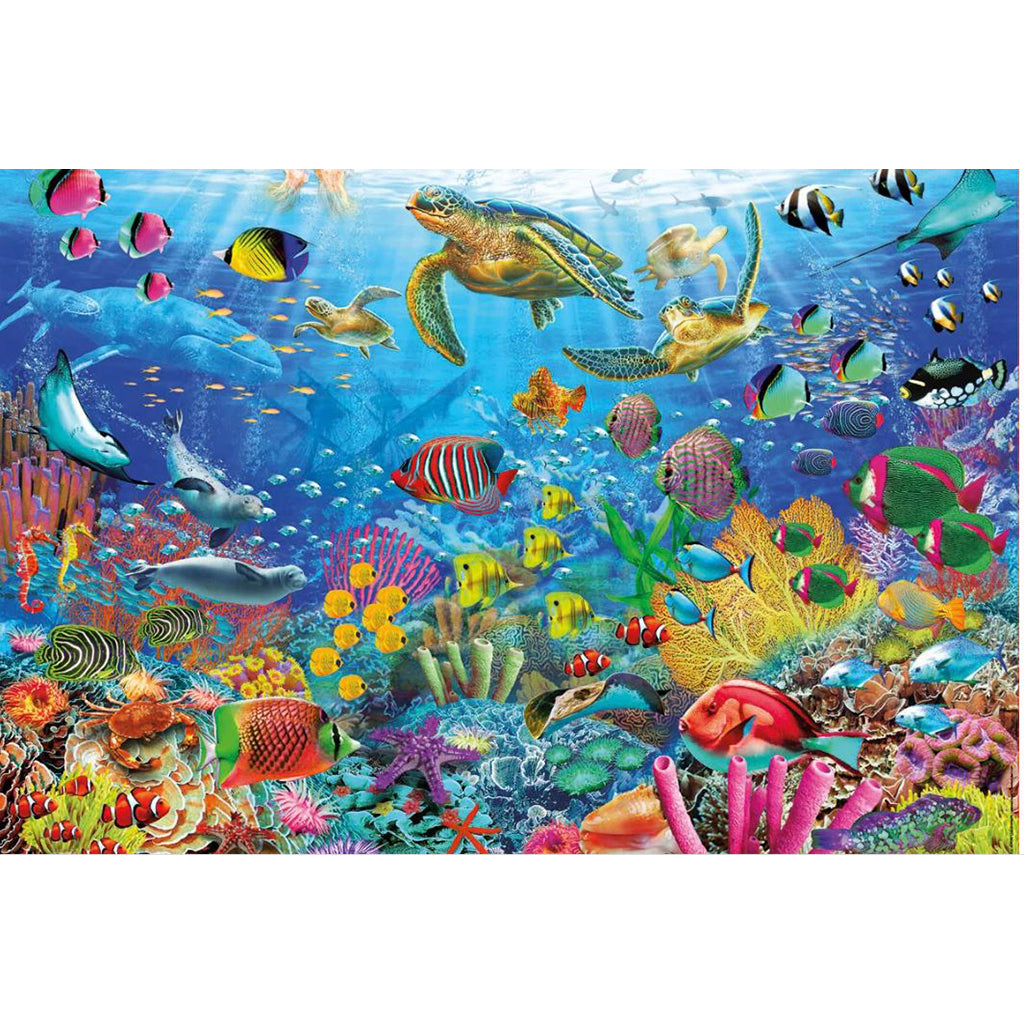 Educa pussel med 1000 bitar - Tropical Fantasy Turtles