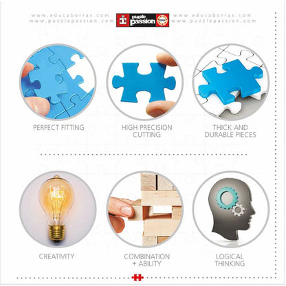 Educa pussel med 1000 bitar - Tropical Fantasy Turtles