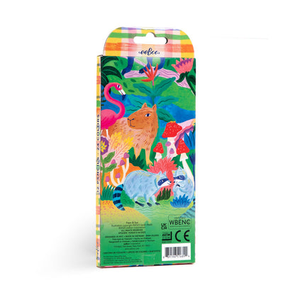 eeBoo - 12 dubbla färgpennor - Fawn &amp; Sun