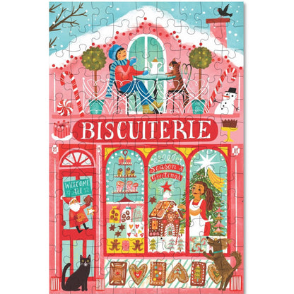 eeBoo pussel 100 bitar, Christmas Market - Blandade modeller