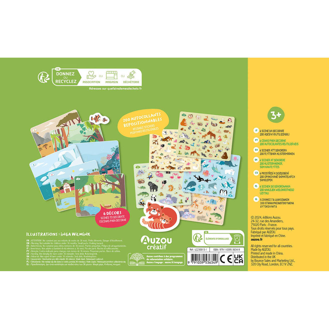 Auzou Klistermärken, Djurbebisar 200 st