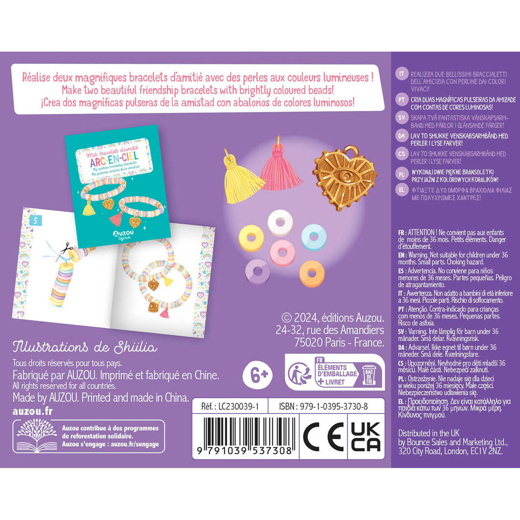 Auzou DIY-armband, Jewellery Factory - Regnbågsvänskapsarmband