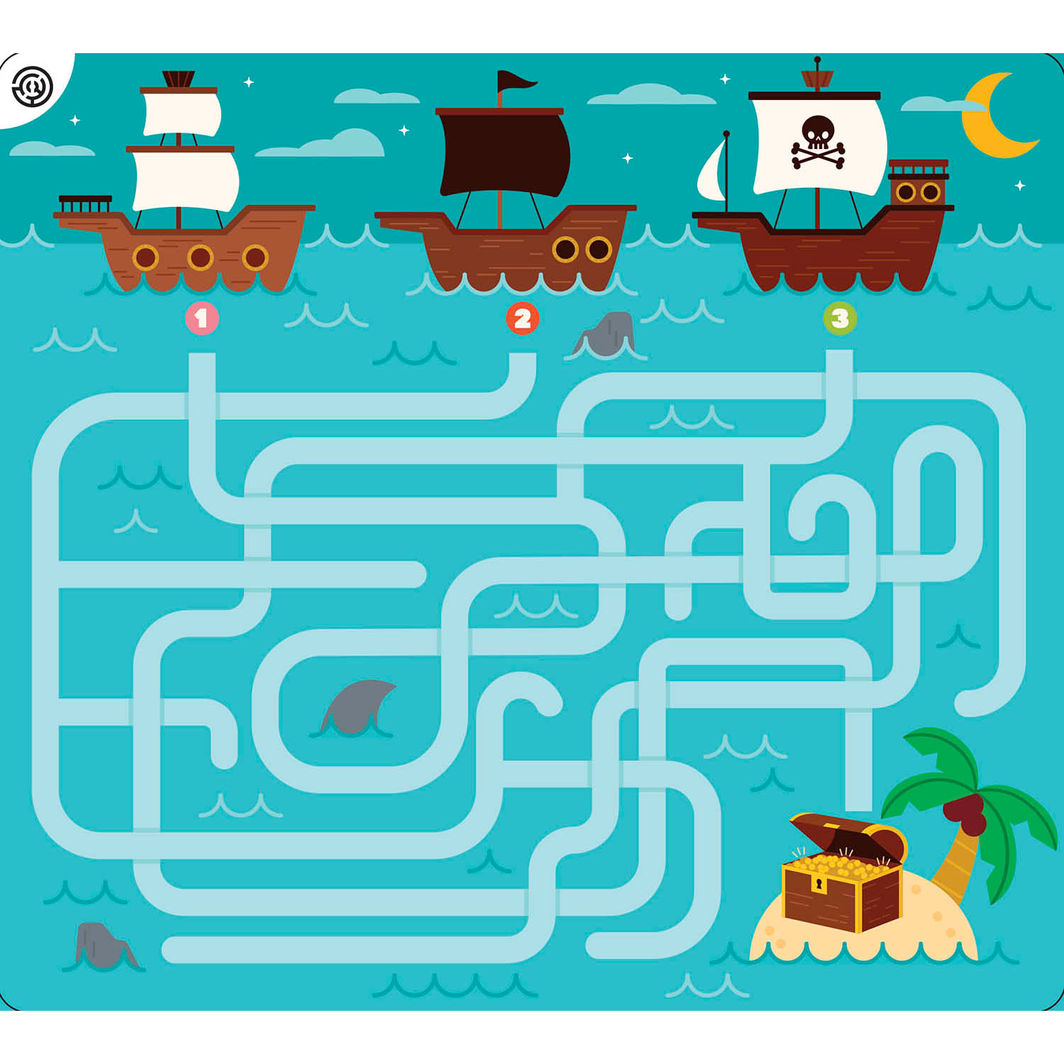 Auzou Aktivitetskort, 20 uppgifter – Pirater