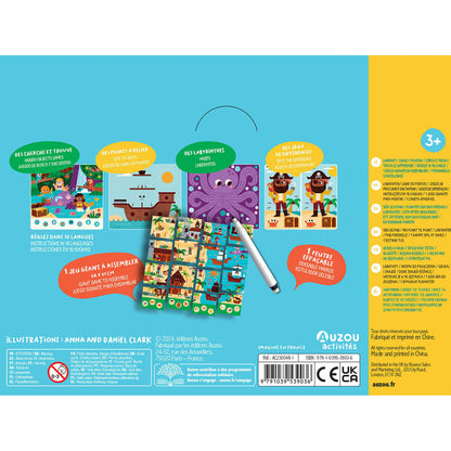 Auzou Aktivitetskort, 20 uppgifter – Pirater