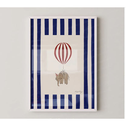 Nephthys Illustrated plakat, Elephant ballon - A4