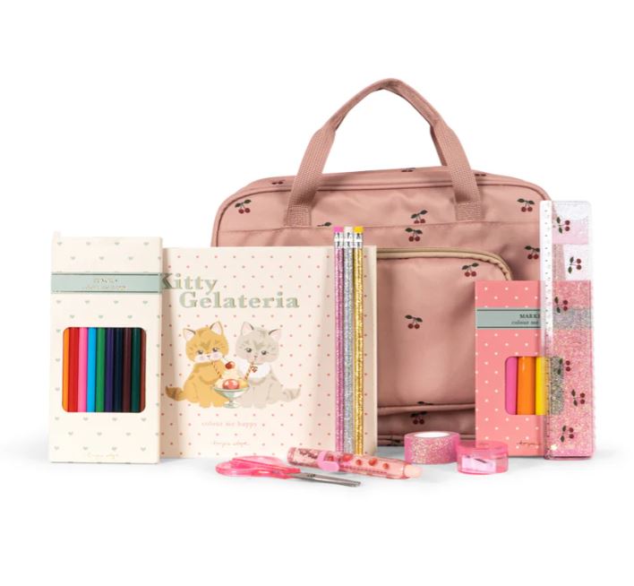 Konges Sløjd holiday essentials väska med innehåll - cherry