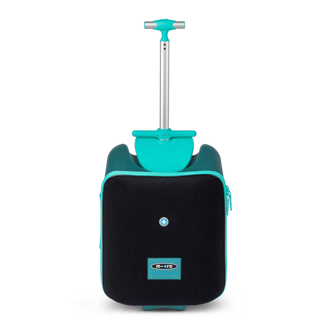 Micro Trolley Eazy Ride-On, Resväska för barn att sitta på - Forest Green FÅR INTE SÄLJAS UTAN svensk varning