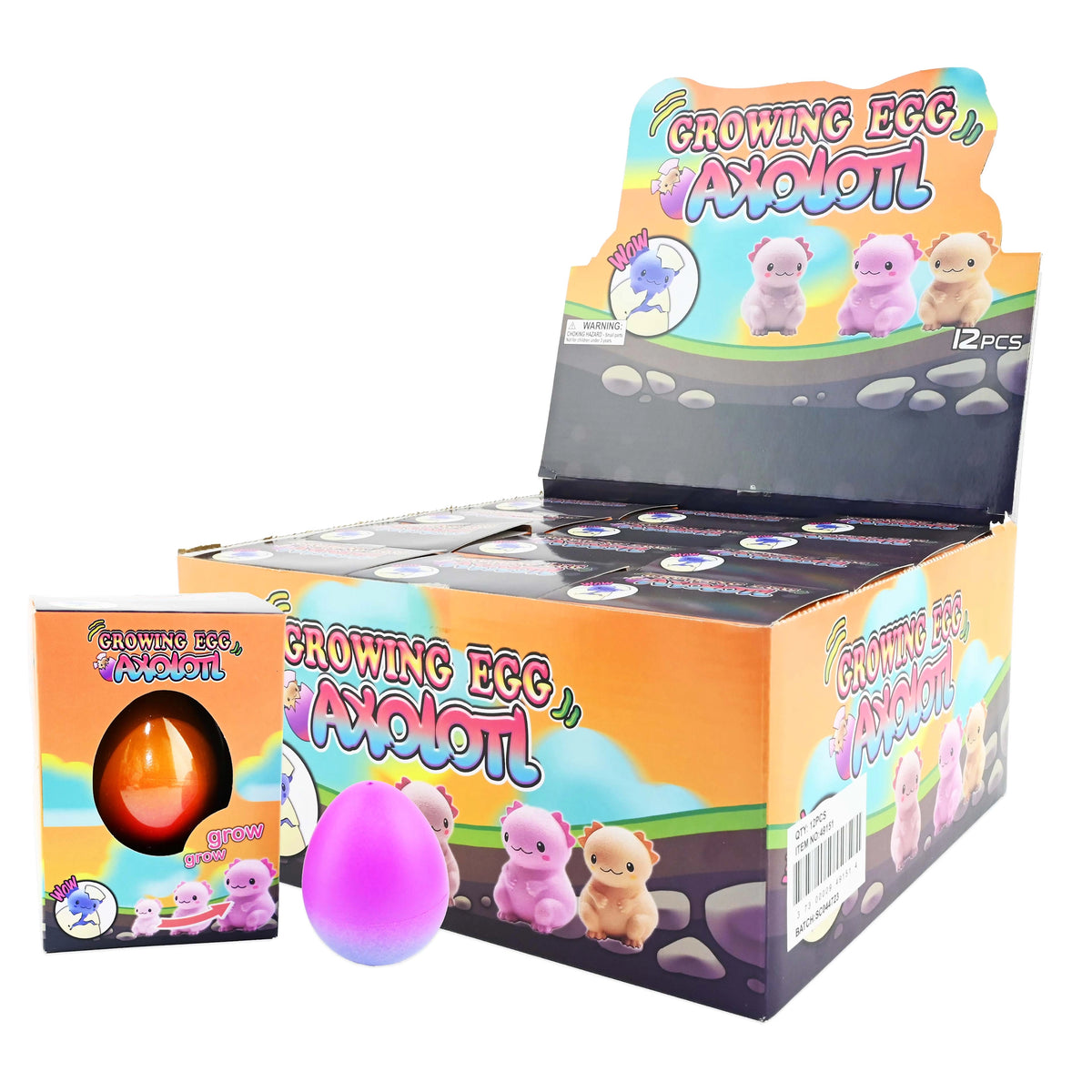 Robetoy Growing Egg, Odla din egen axolotl - 6 cm
