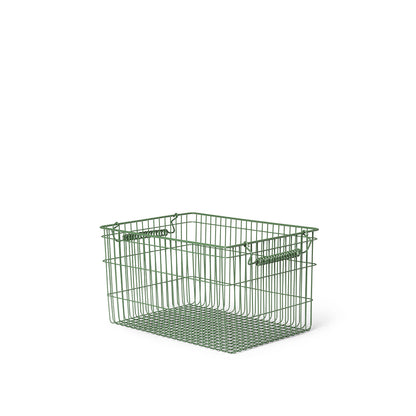 ferm Living trådkorg, Cala Stackable Baskets, Set med 2 st. - Verdant green