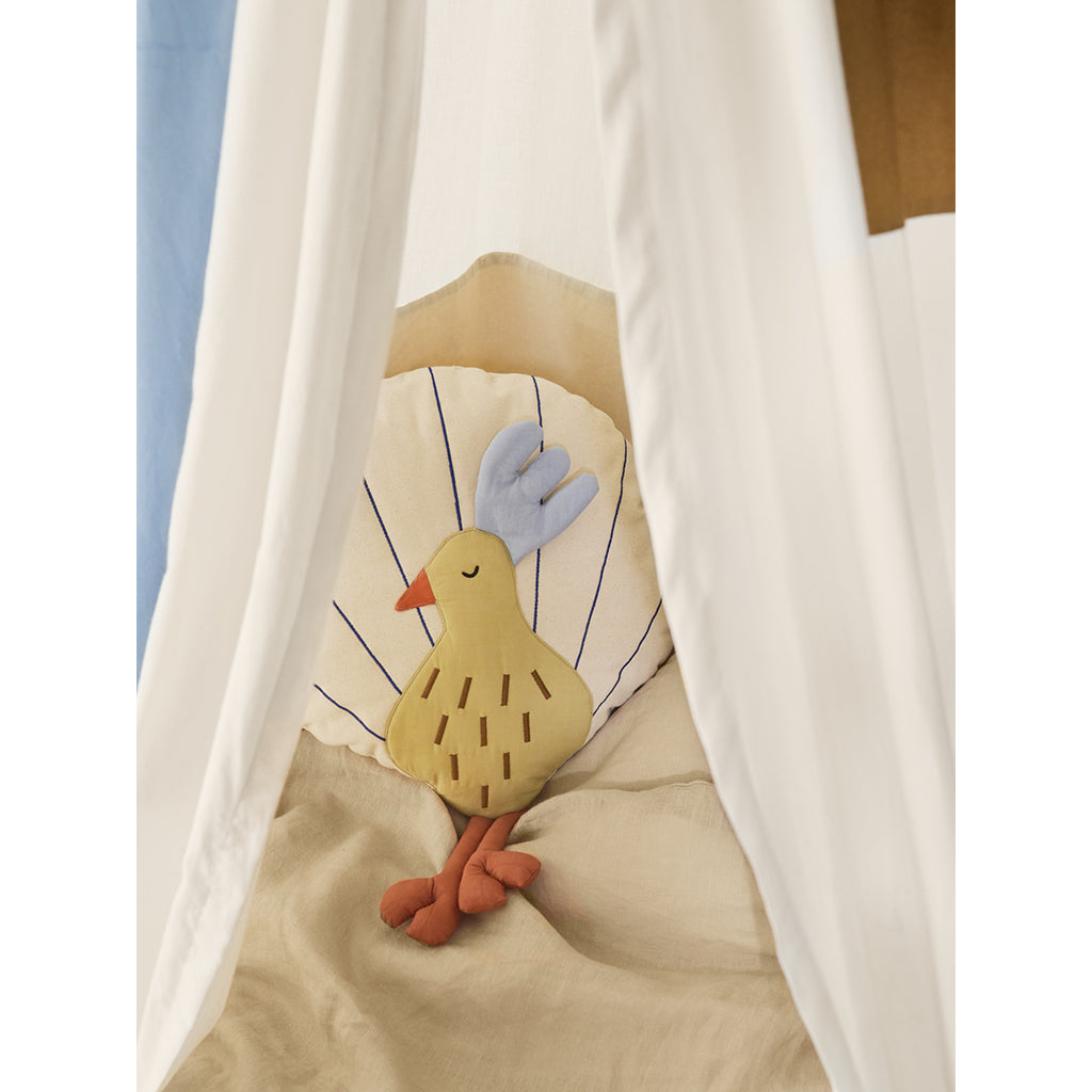 ferm Living kudde, Peacock - Undyed/Silver fern