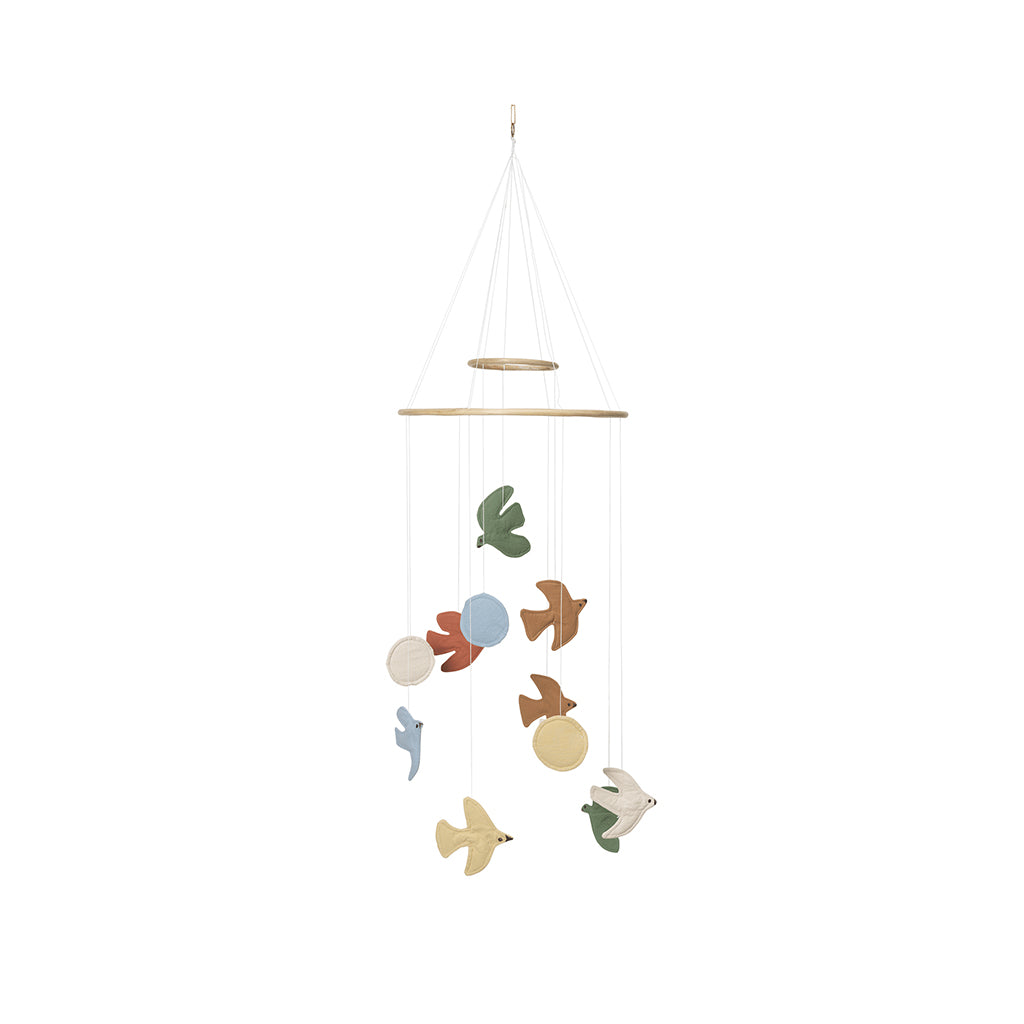 ferm Living mobil i filt, Swif Bird Mobile - Multi