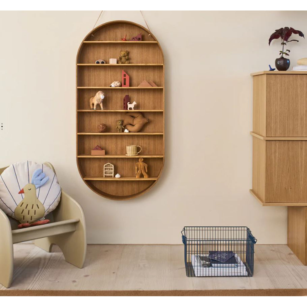 ferm Living trådkorg, Cala Stackable Baskets, Set m. 2 st - Dark blue