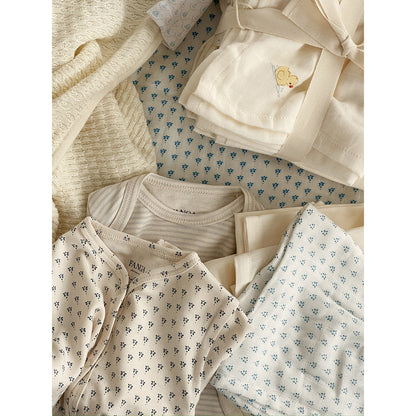 Fanga Fontana Bellini muslintrasa, ekologisk muslin, 3-pack – Punto blue