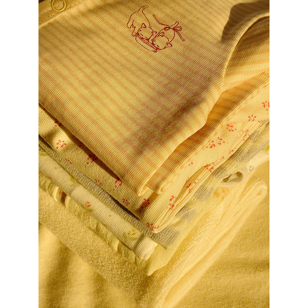 Fanga Fontana Bello bodystocking med långa ärmar, Punto rosa – strl. 1–6 mån.