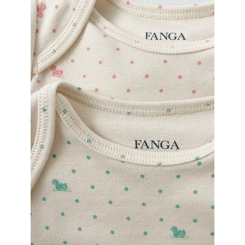 Fanga Fontana Bello bodystocking med långa ärmar, Lago verde - strl. 1 - 9 mån.