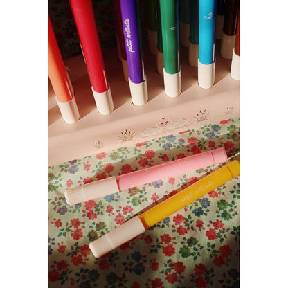 Konges Sløjd tuscher i träkloss, 24 färger - Mizumi big