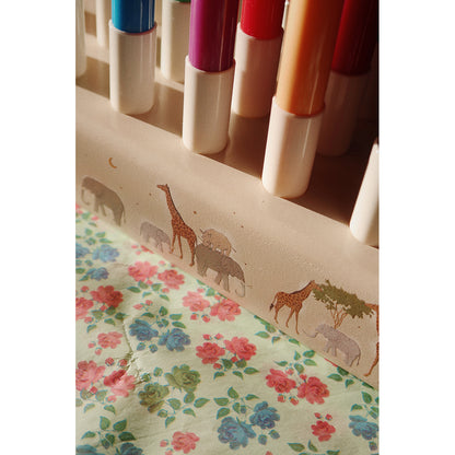 Konges Sløjd Tuschpennor i träkloss, 24 färger - Safari