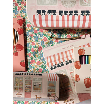 Konges Sløjd resväska för den lilla konstnären, Little artist - Pink