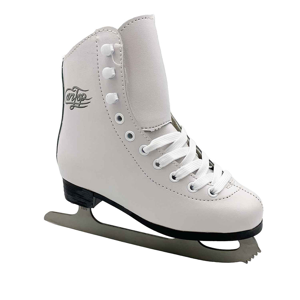Supreme Cantop konståkningsskridskor, vita med silverlogo - Strl. 32 och strl. 33