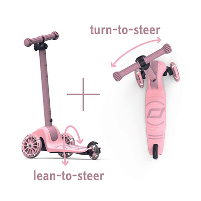 Scoot and Ride Highway Kick 3S, sparkcykel - LED Rose