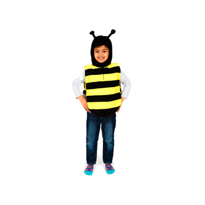 Pretend to bee utklädningskläder, djurdräkt, humlebi – Strl. 3–7 år