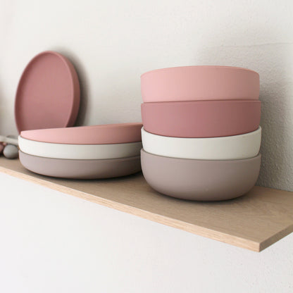 Cam Cam djup tallrik, 2-pack, Flower bowls - Earth mix