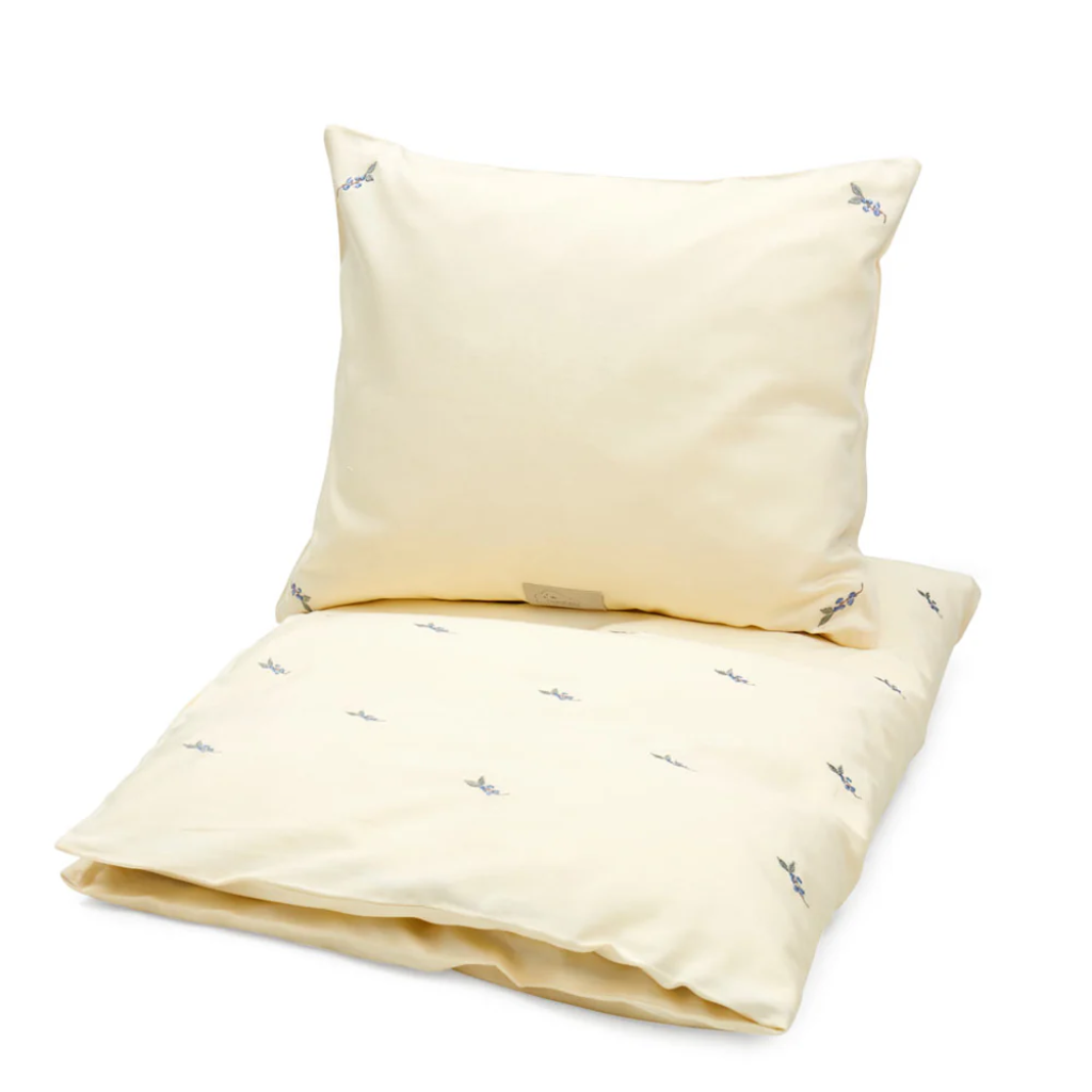 Cam Cam babysengetøj, Økologisk, Broderet - Blueberries