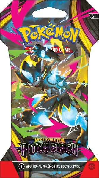 Pokémon Poke ME05 Booster, Pitch Black - 1 paket