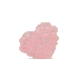 Milk x Soda Jelly Heart ring, Baby pink