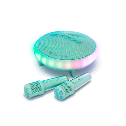 Kidykaraoke, Karaokeset med portabel högtalare och 2 mikrofoner