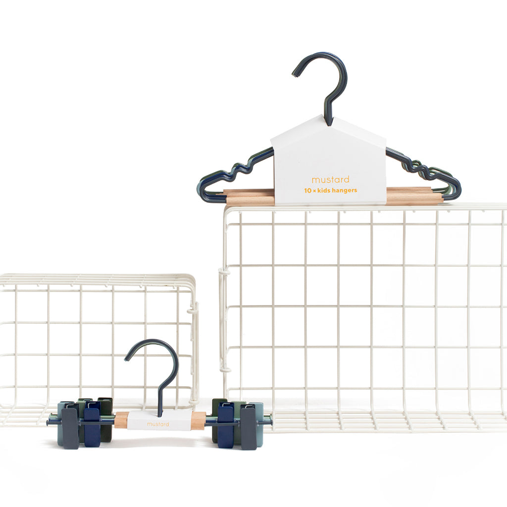 Mustard Made Kids topphängare, 10-pack barnhängare - Winter