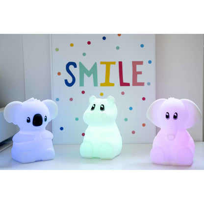 Kidynight, uppladdningsbar nattlampa - Elephant