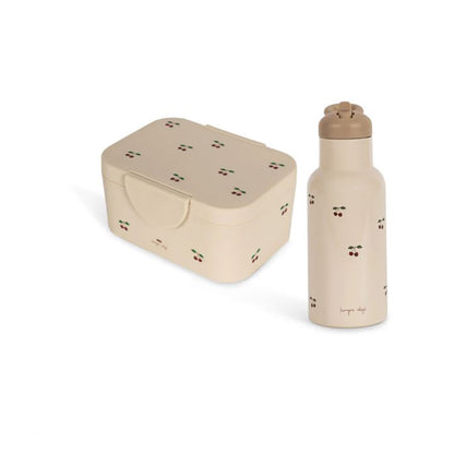 Konges Sløjd Lunch box set, Matlåda och dricksflaska - Cherry Blush