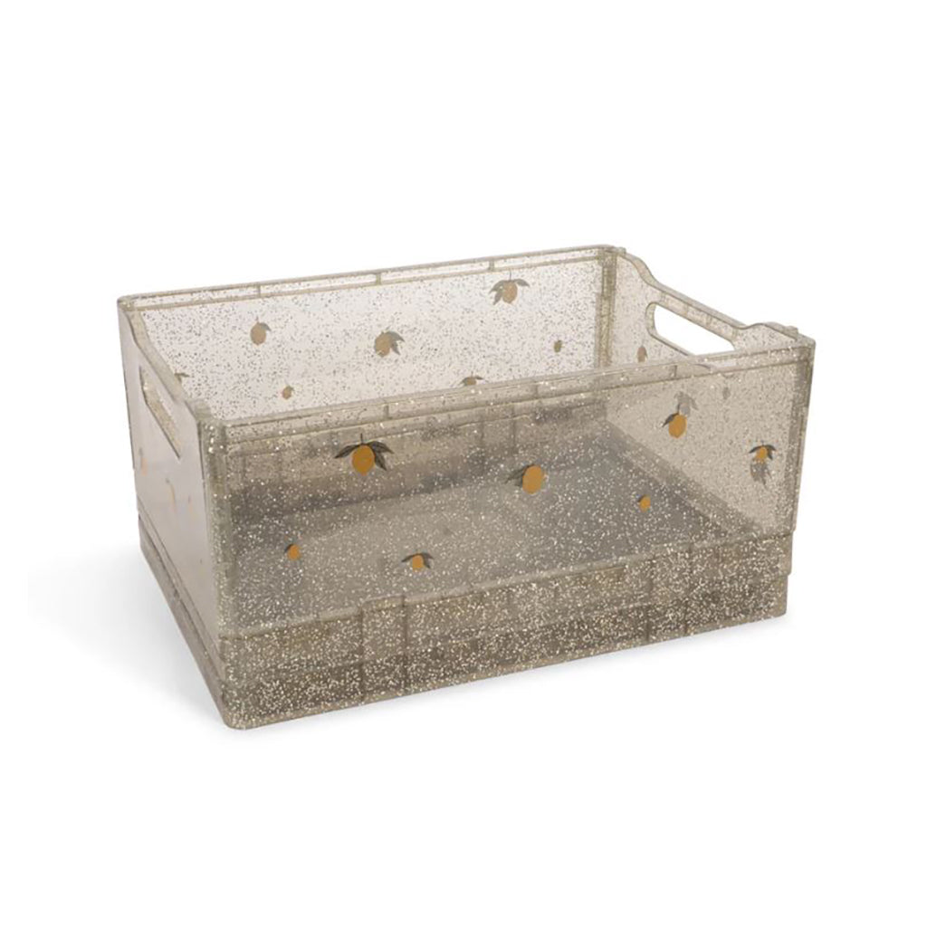 Konges Sløjd Glitter förvaringsaskar 2-pack, Sparkling Blue