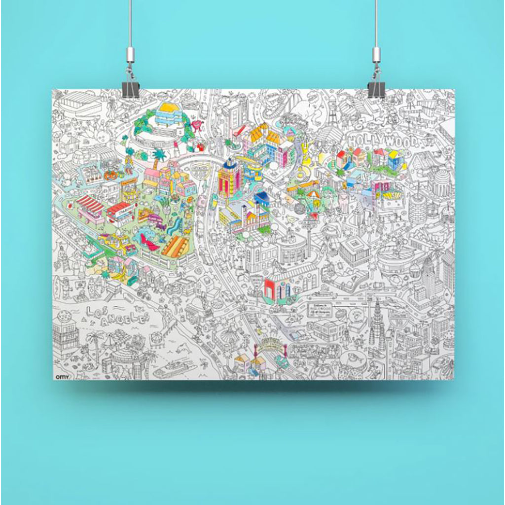 Omy stor affisch för färgläggning, Los Angeles