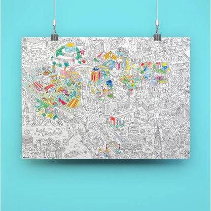 Omy stor affisch för färgläggning, Los Angeles