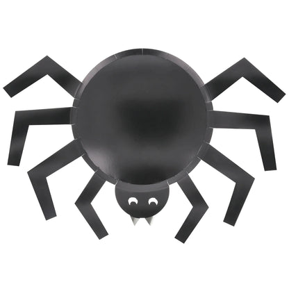 Meri Meri papptallrikar, Halloween, Spider - 8 st.