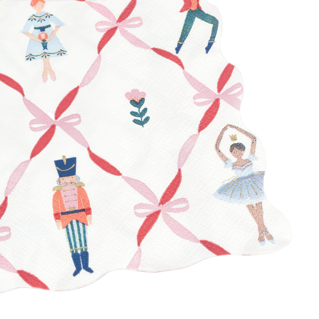 Meri Meri servietter str. L, Nøddeknækkeren ballet - 16 stk.