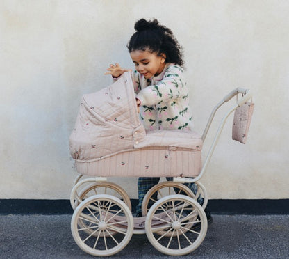 Konges Sløjd Minnie Dockvagn med väska - Cherry blush